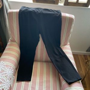 DKNY Black Blocked - Mid Rise Misses M 32 x 26 - Stretch Straight Leg Pants